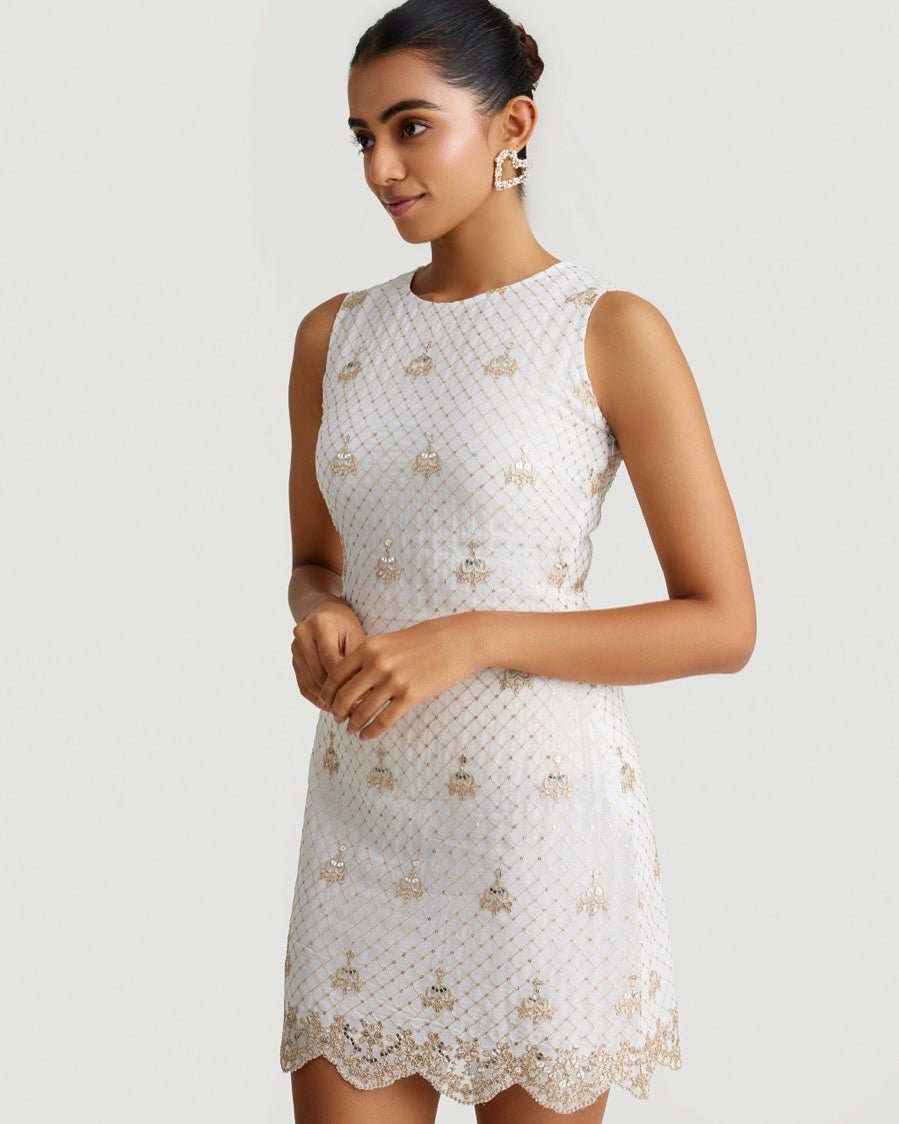 Celine Mini Dress, L / White Celine Mini Dress, L / White