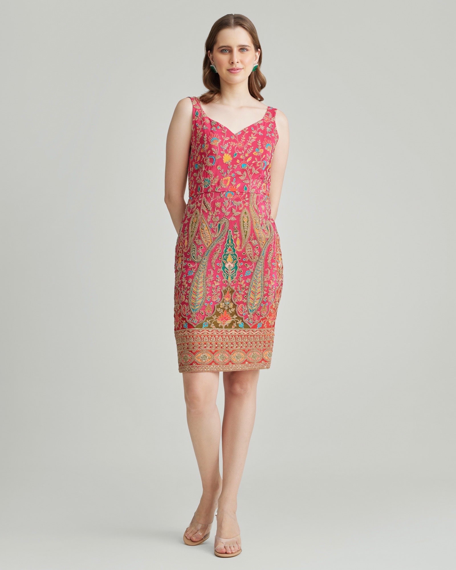 Ella Pencil Dress, S / Pink Ella Pencil Dress, S / Pink