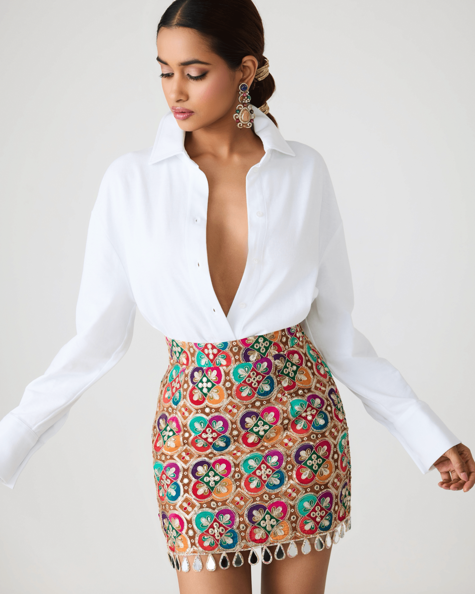 Elena Mini Skirt - holiCHIC