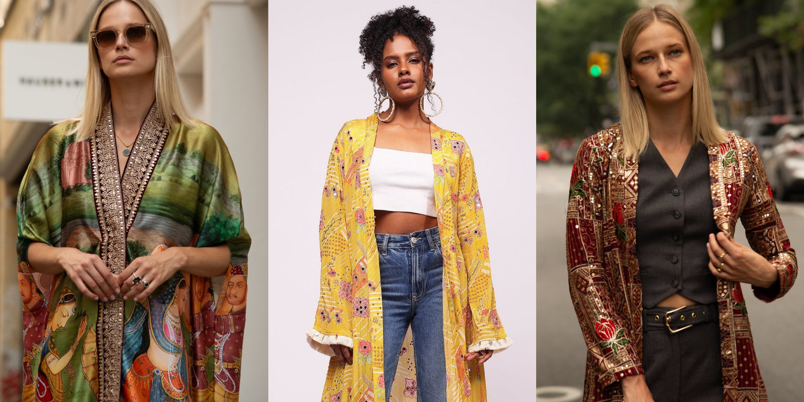 Mumtaz, Roshni, and Divya Kimono