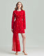 Kaia Dress - Red - holiCHIC