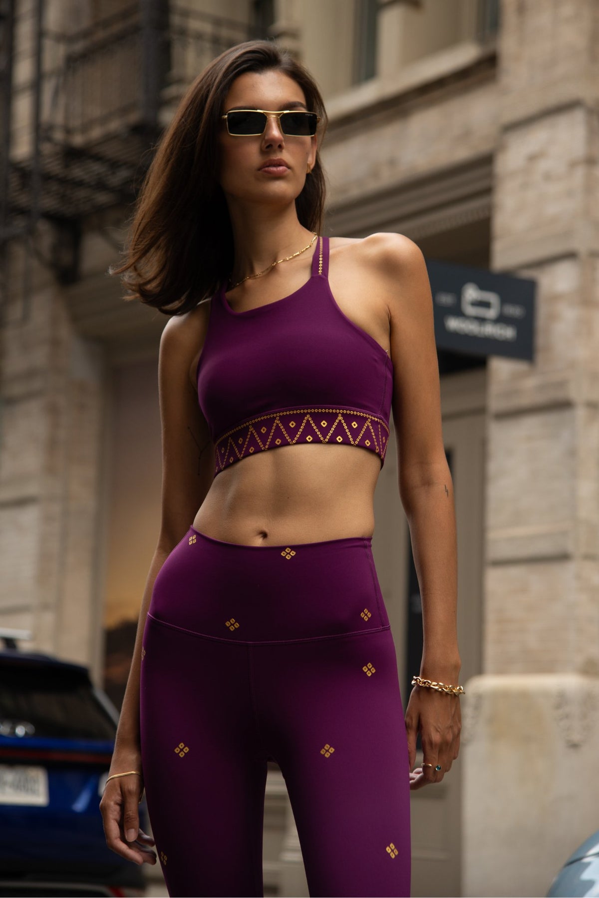 Prana Set in Plum Front View