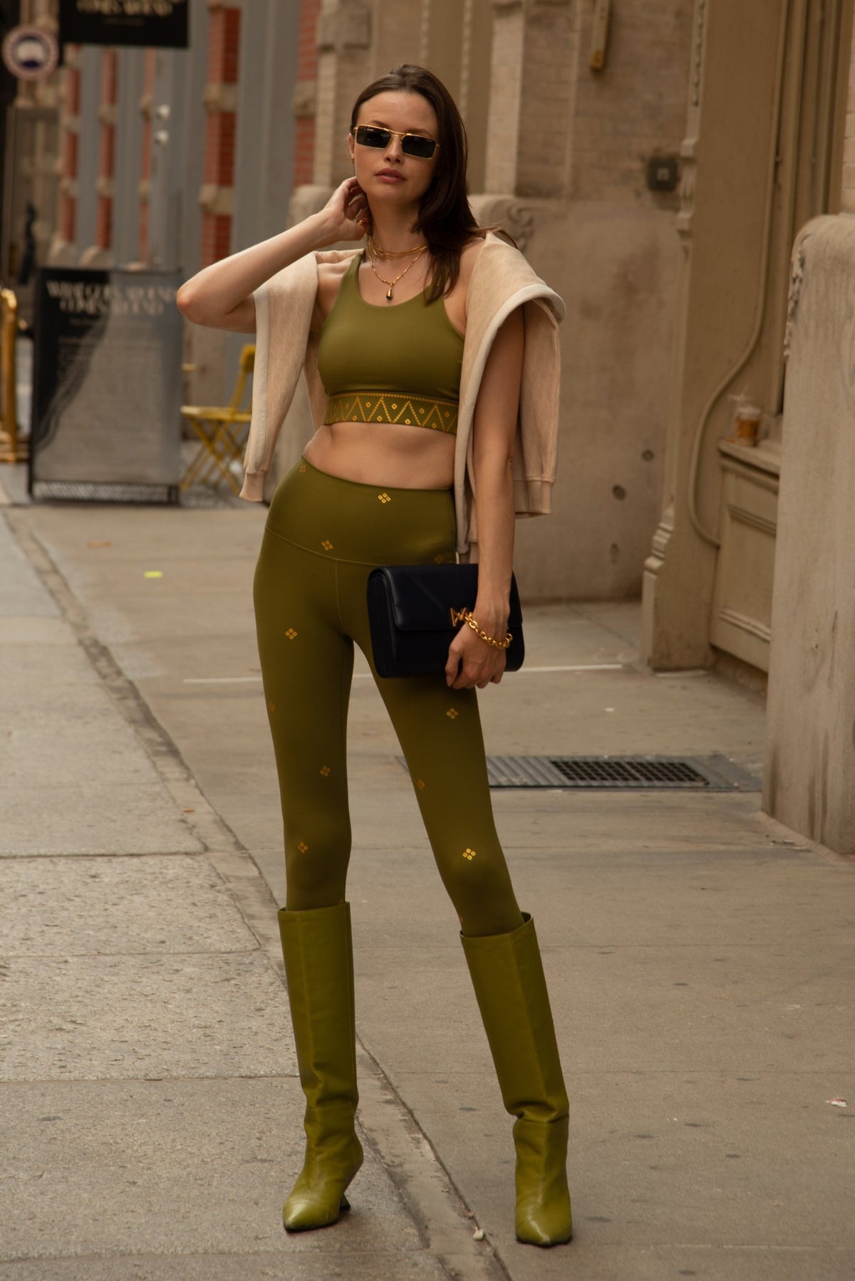 Prana Set in Sage Front Alt View