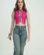 Shivani Embroidered Vest - Pink