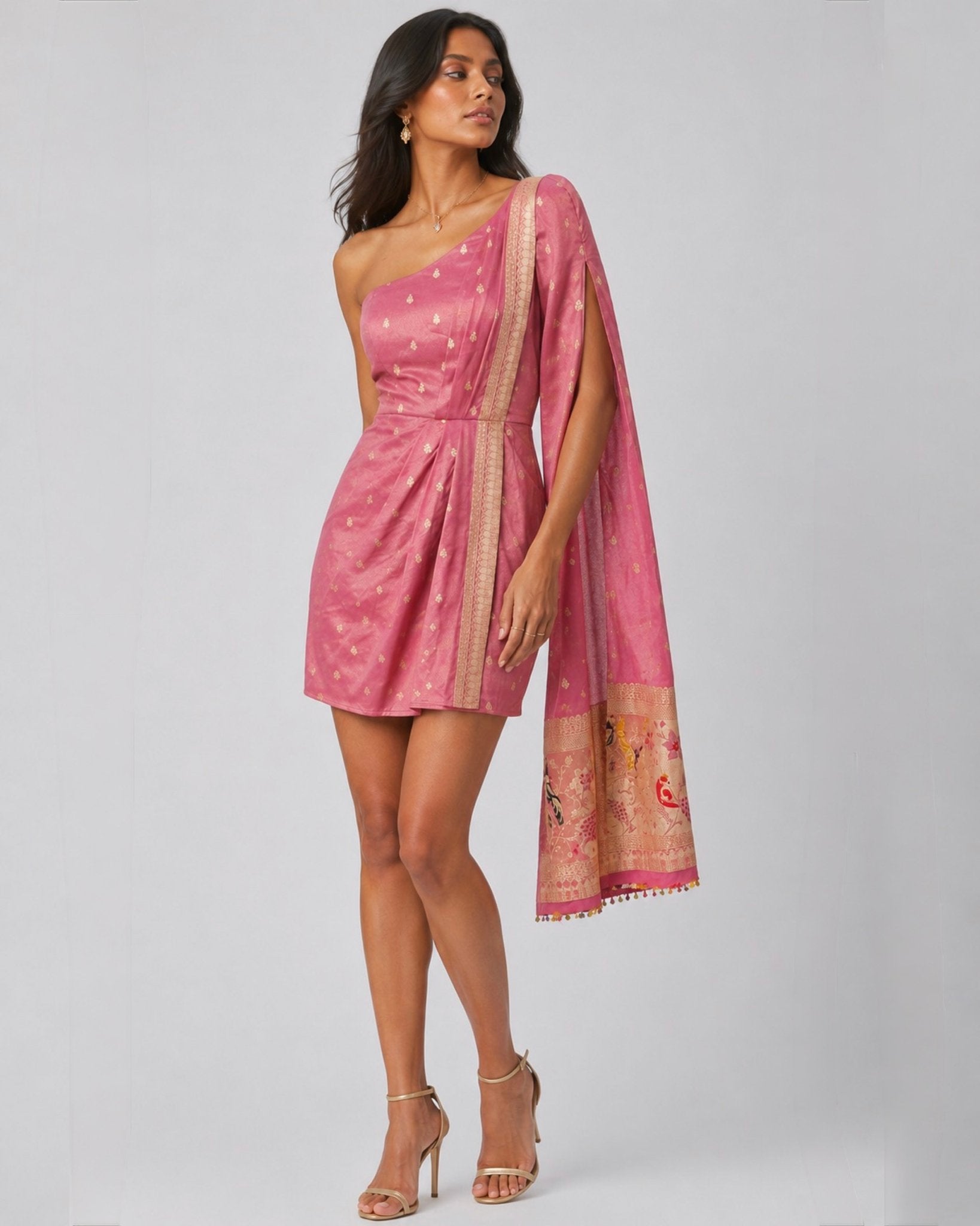 Shanaya Mini Sari Dress - holiCHIC
