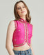 Shivani Embroidered Vest - Pink - holiCHIC