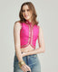 Shivani Embroidered Vest - Pink - holiCHIC